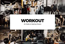 健身房健身人像LR预设+LUT预设Workout Lightroom Presets & LUTs
