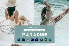 户外清新电影胶片Lightroom预设/手机版LR预设 Presets.io Paradise