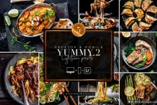 电影美食摄影后期Lightroom预设YUMMY VOL.2 Lightroom Presets