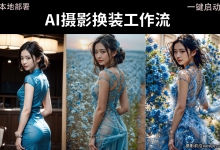ComfyUI AI人工智能人像摄影换装换场景工作流,本地部署,一键启动