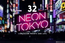 东京旅拍夜景霓虹灯赛博朋克Lightroom预设+手机LR滤镜及LUT预设