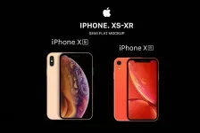iPhone XS和XR样机模型 Semi Flat XS & XR