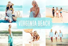明亮海滩写真人像调色LR预设 Virginia Beach Lightroom Presets