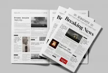 印刷与数字报纸版面排版布局设计InDesign模板