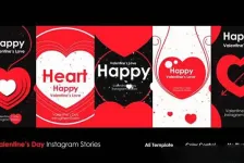 AE模板-垂直竖屏情人节爱情包装动画模板 Valentine’s Day
