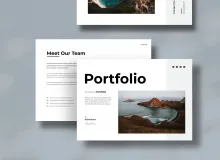 摄影设计作品集布局设计打印模板InDesign模板