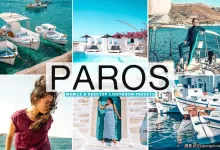 旅拍海滩自然光人像写真LR预设/手机滤镜 Paros Lightroom Presets