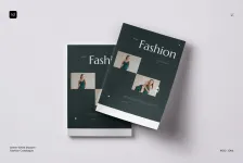 绿白现代时尚目录排版设计布局InDesign模板 |001