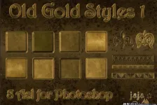 Photoshop黄金文本样式包 Golden Styles