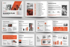 创业投资者专业商业计划排版布局InDesign模板