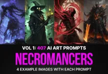 407个Midjourney恐怖悬疑法师法老图像生成AI提示词第一卷 VOL 1