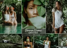 森系旅拍电影人像调色LR预设Summer Greens Lightroom Preset