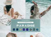 户外清新电影胶片Lightroom预设/手机版LR预设 Presets.io Paradise