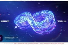 PR模板-全息线科技标志LOGO开场免费模板 VH-61810702