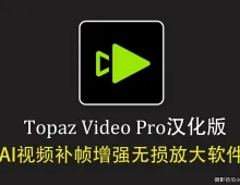 Topaz Video for mac v1.6.1 MAC汉化版 AI视频补帧无损放大软件