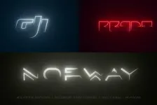 AE模板-霓虹描边LOGO标志展示片头动画模板VH-61597263
