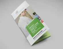 极简主义与现代美学医疗手册三折宣传册模板