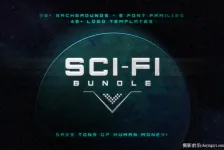 8种科幻科技感英文设计字体套装打包下载-8xOTF