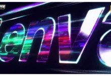 AE模板-色彩失真和霓虹美学LOGO动画标志模板VH-61986512