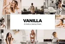 奶油复古胶片人像调色LR/LUT预设 Vanilla Lightroom Presets LUTs