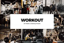 健身房健身人像LR预设+LUT预设Workout Lightroom Presets & LUTs