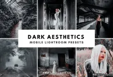 暗色调胶片美学Lightroom预设 Dark Aesthetic Mobile Presets