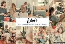卡其色电影胶片人像后期调色Lightroom预设Khaki Lightroom Presets