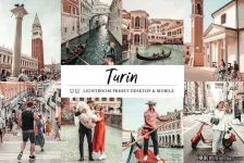 意大利古城旅拍人文风光后期调色LR预设 Turin Lightroom Presets