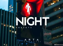 城市霓虹夜景赛博朋克电影效果LR调色预设ARTA Night Presets