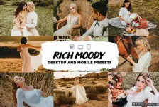 电影胶片婚礼人像后期调色LR预设Rich Moody Lightroom Presets