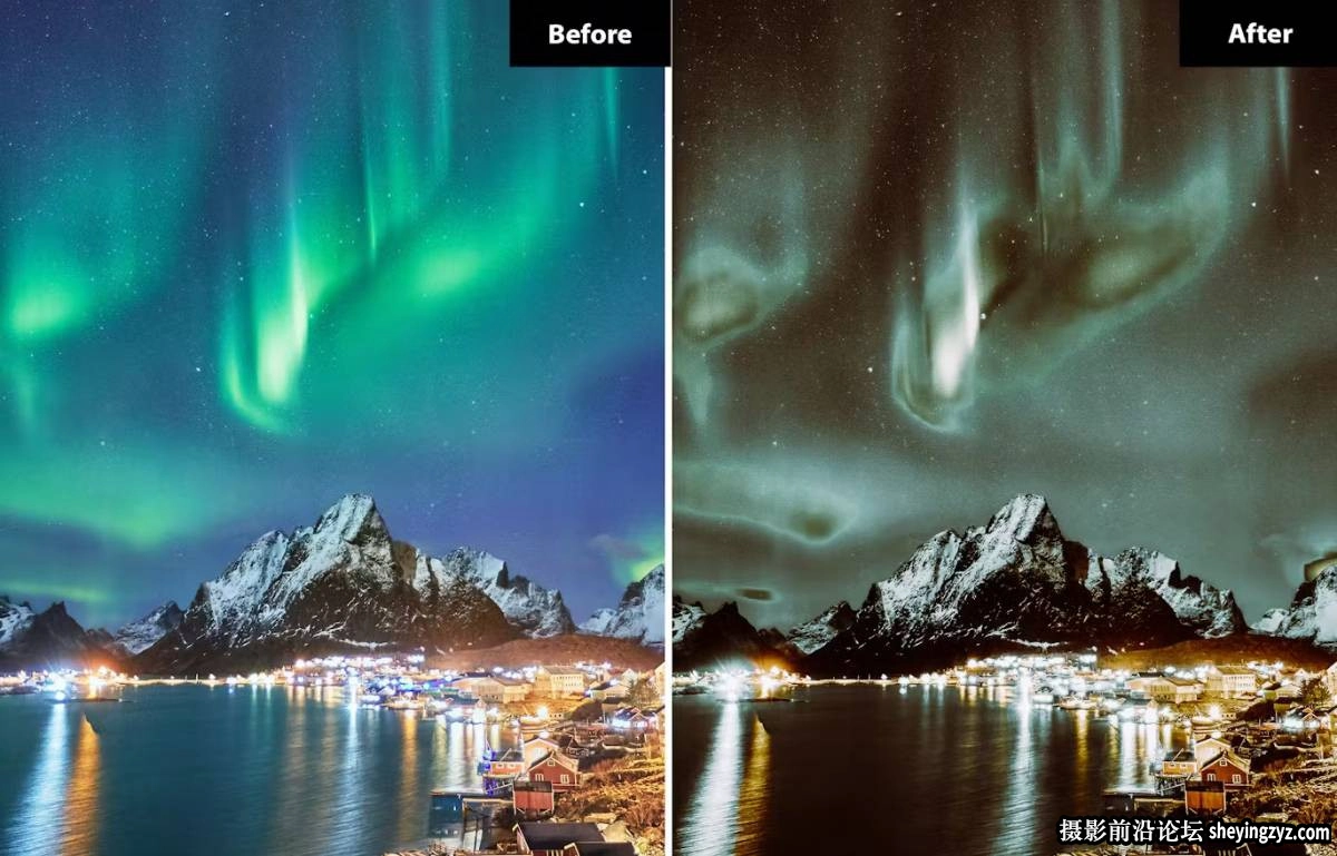 免费lr预设-北极风光LR预设 Celestial Nights Lightroom for photoshop Presets