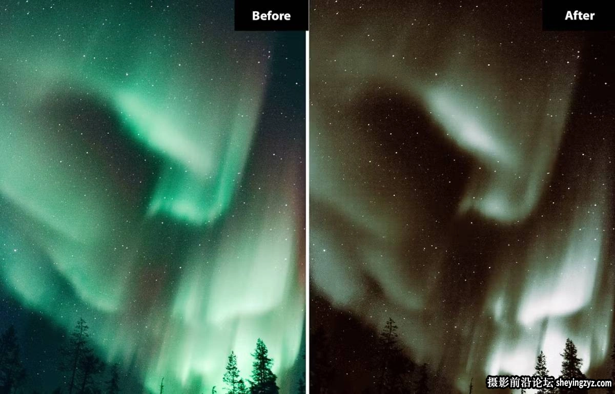 免费lr预设-北极风光LR预设 Celestial Nights Lightroom for photoshop Presets