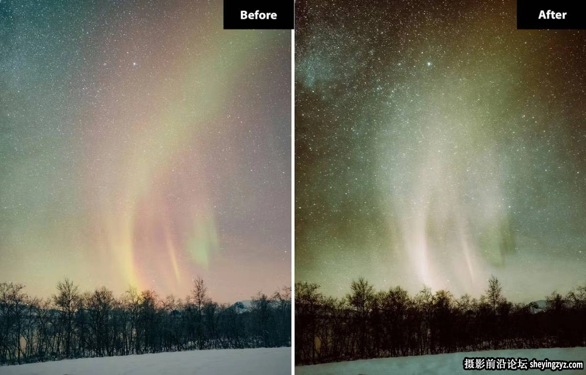免费lr预设-北极风光LR预设 Celestial Nights Lightroom for photoshop Presets