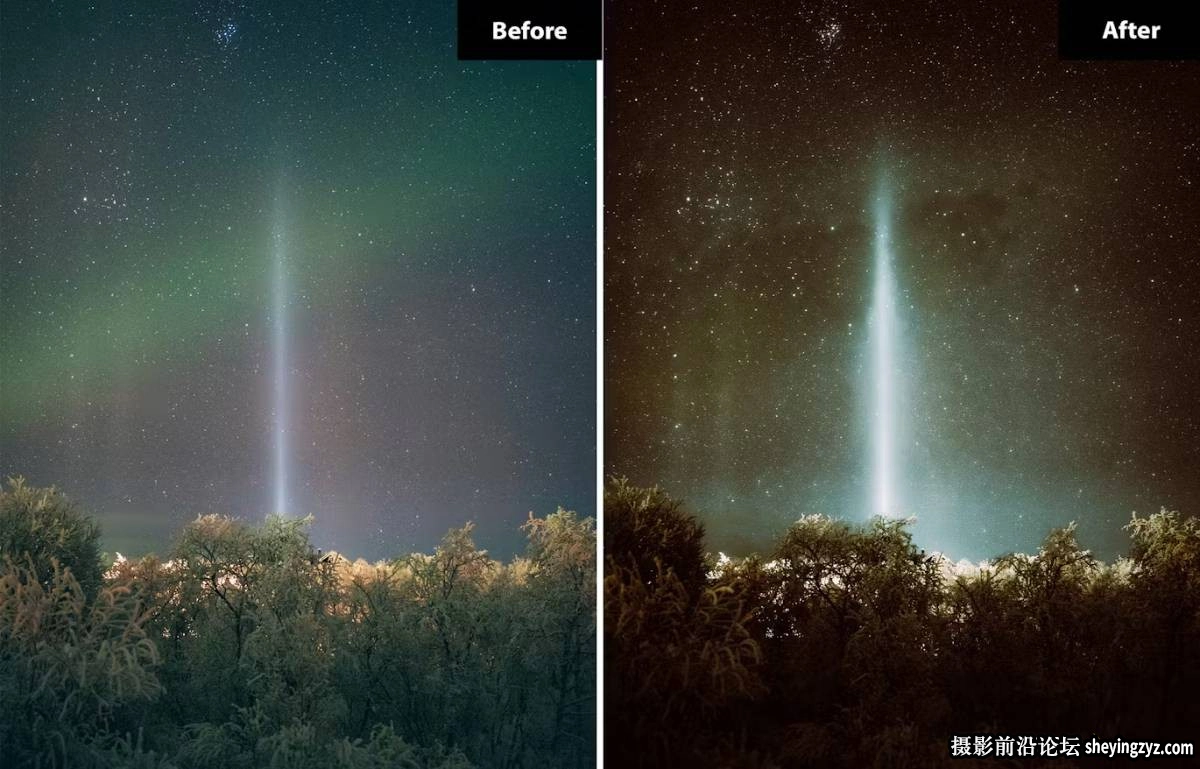 免费lr预设-北极风光LR预设 Celestial Nights Lightroom for photoshop Presets