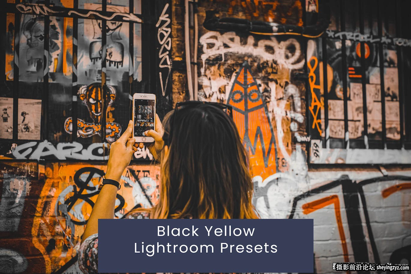 免费lr预设-城市街拍涂鸦电影色彩后期调色LR预设 Black Yellow Lightroom Presets
