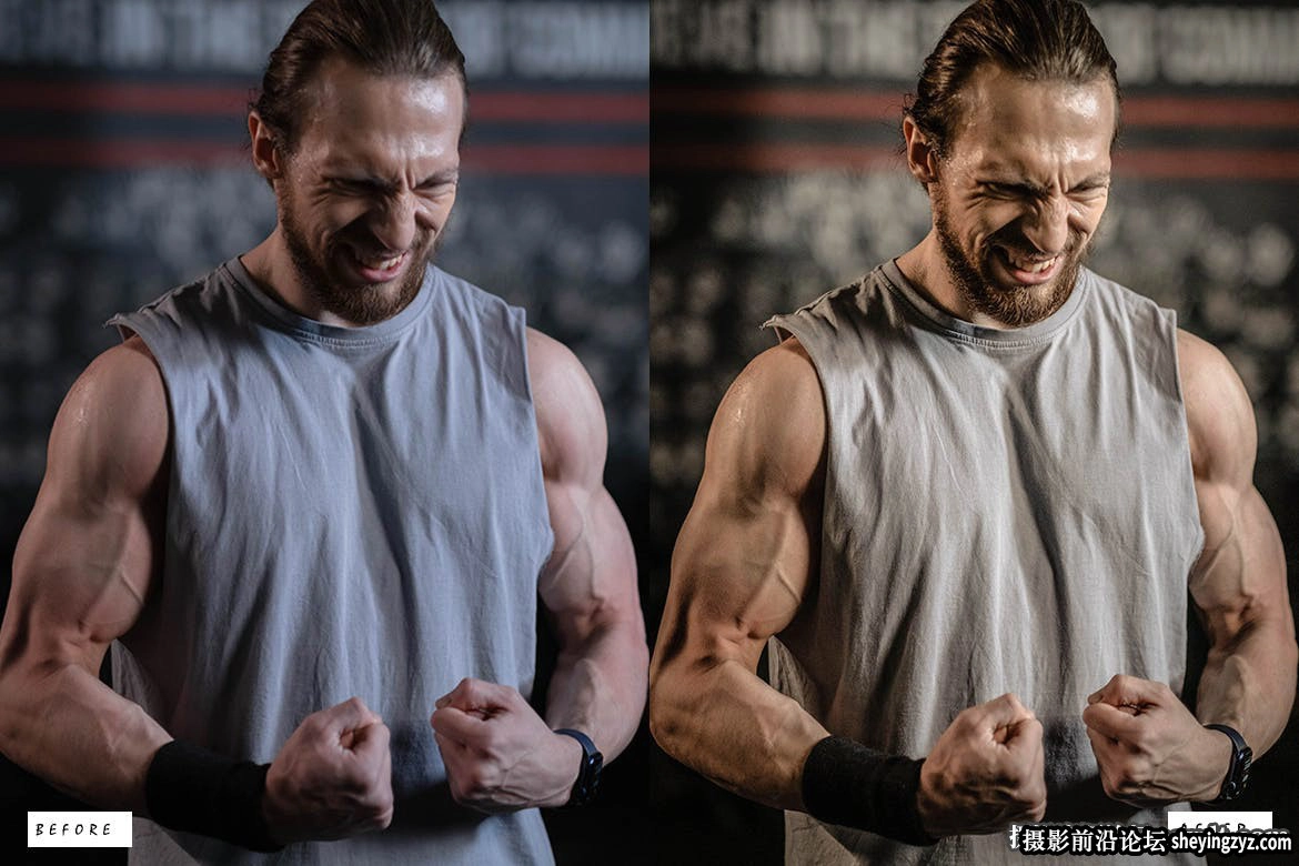 免费lr预设-1健身运动人像HDR调色LR预设 Sports HDR Presets