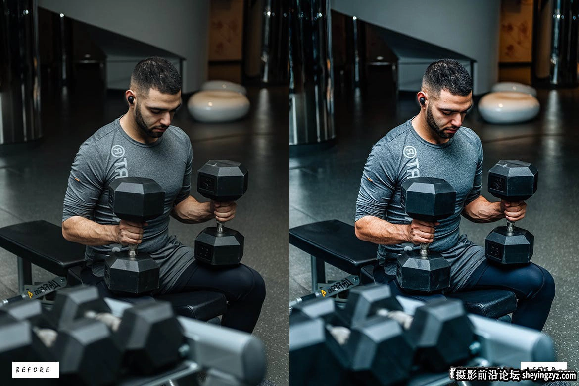 免费lr预设-1健身运动人像HDR调色LR预设 Sports HDR Presets