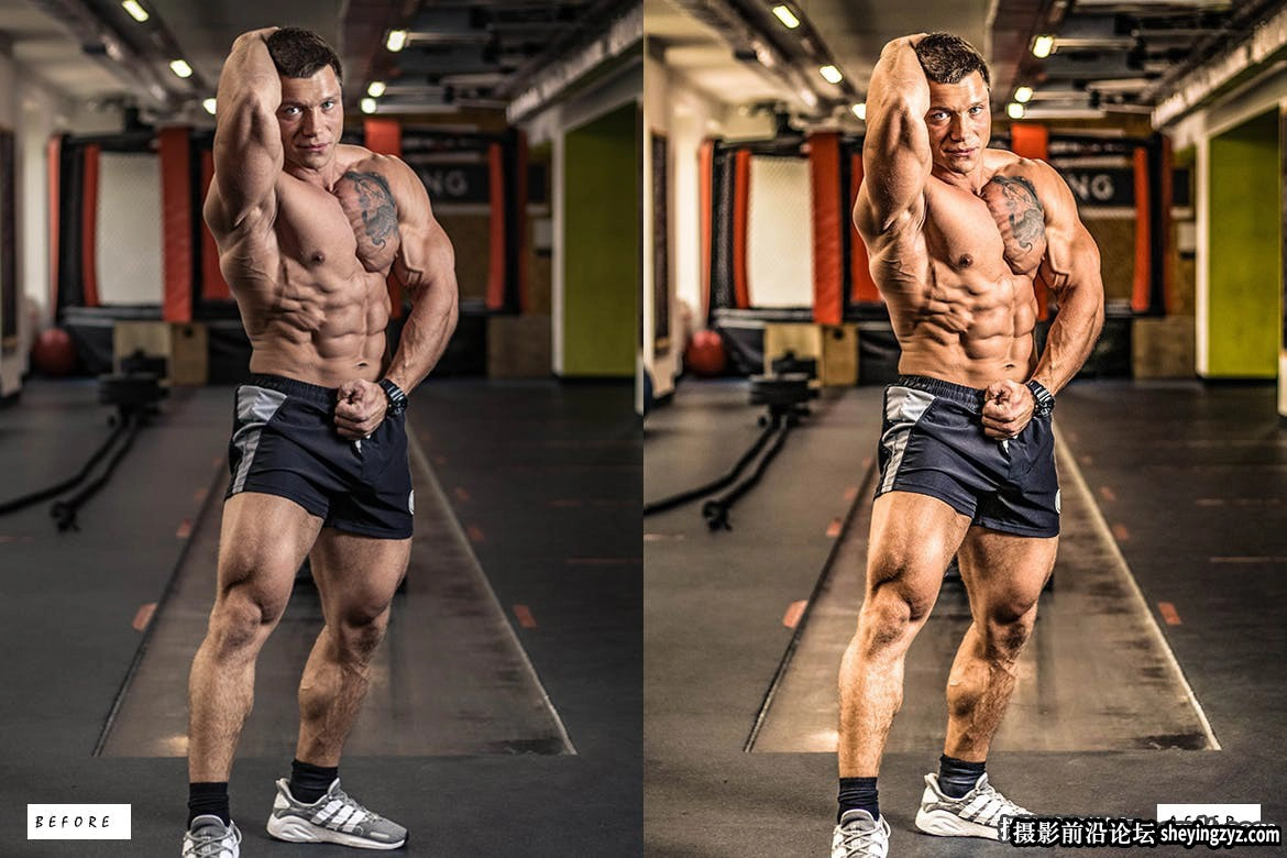 免费lr预设-1健身运动人像HDR调色LR预设 Sports HDR Presets