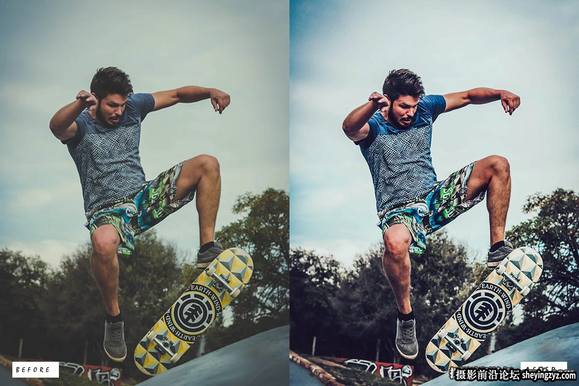 免费lr预设-1健身运动人像HDR调色LR预设 Sports HDR Presets
