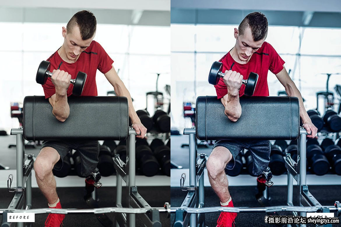 免费lr预设-1健身运动人像HDR调色LR预设 Sports HDR Presets