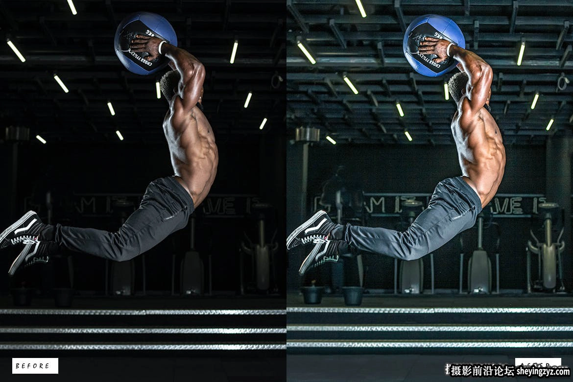 免费lr预设-1健身运动人像HDR调色LR预设 Sports HDR Presets