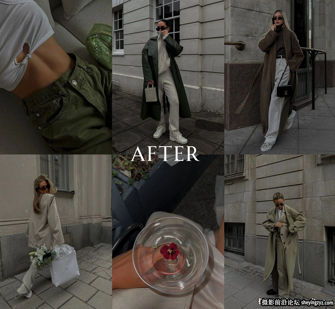 黑暗电影时尚人像调色LR预设 Dark Aesthetic Influencer Lightroom Presets