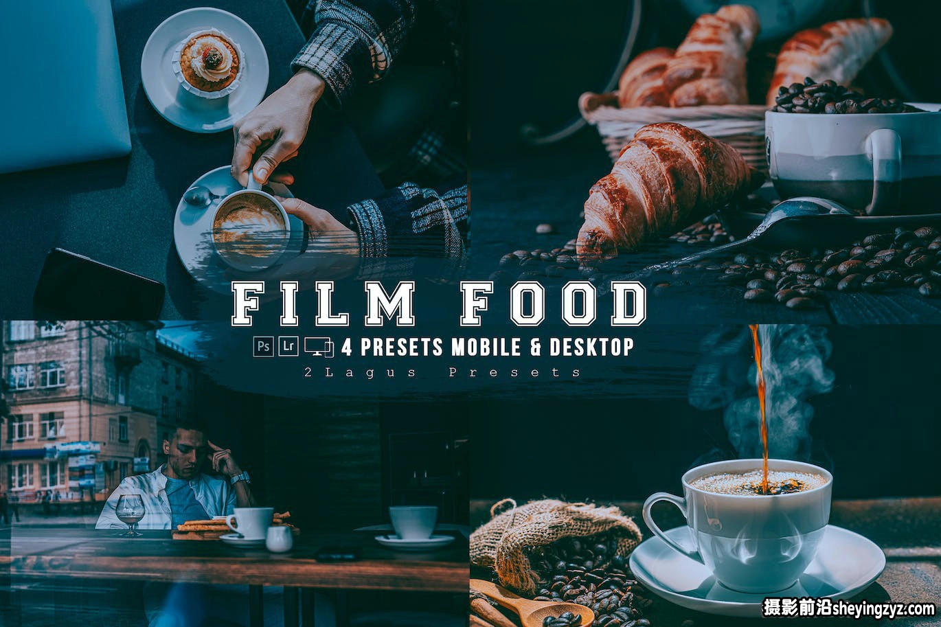 黑暗电影美食胶片lr预设及手机lr预设Film Food Lightroom Presets