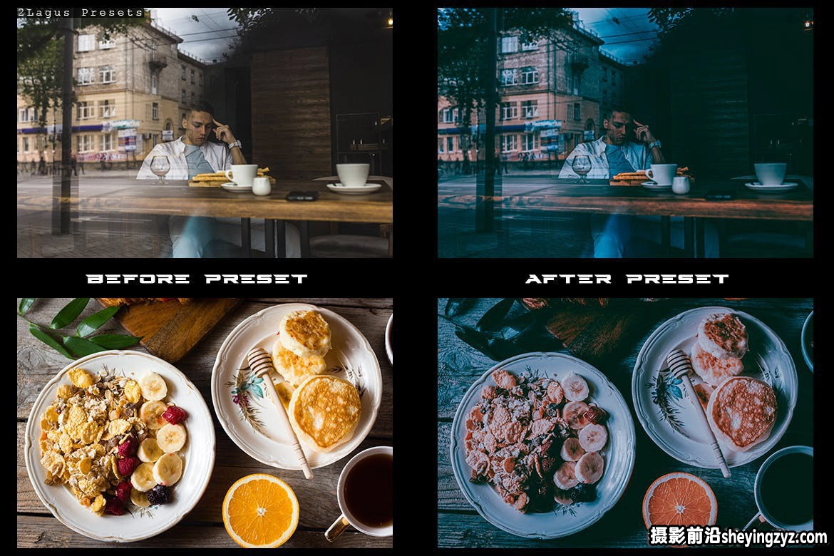 黑暗电影美食胶片lr预设及手机lr预设Film Food Lightroom Presets