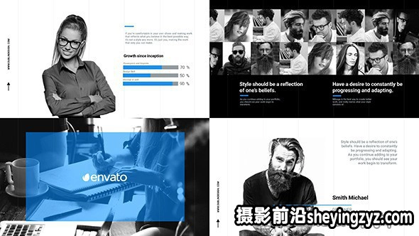 AE模板-商务公司企业人员项目介绍片头 Business Slideshow