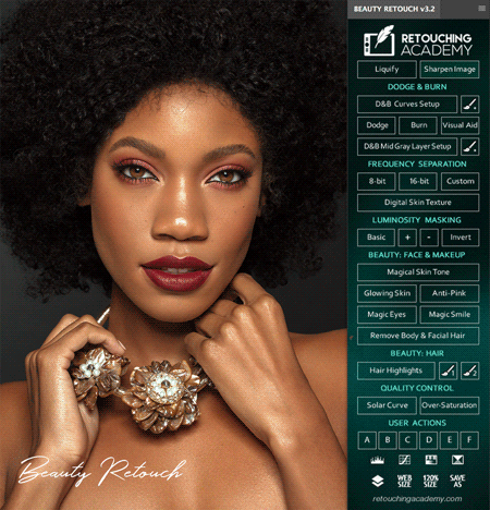 RA Beauty Retouch Panel v3.3中文汉化版|人像精修D&amp;B中性灰磨皮扩展插件