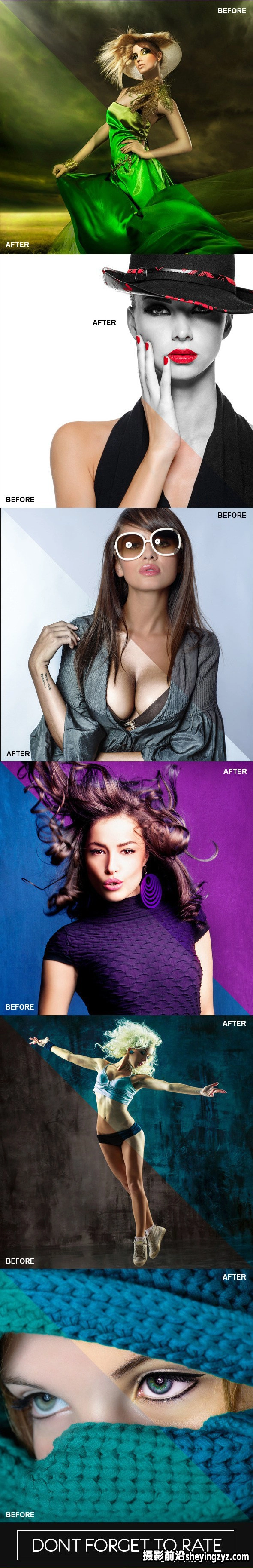专业时尚杂志人像调色Lightroom预设 Fashion Lightroom Presets Vol. 1