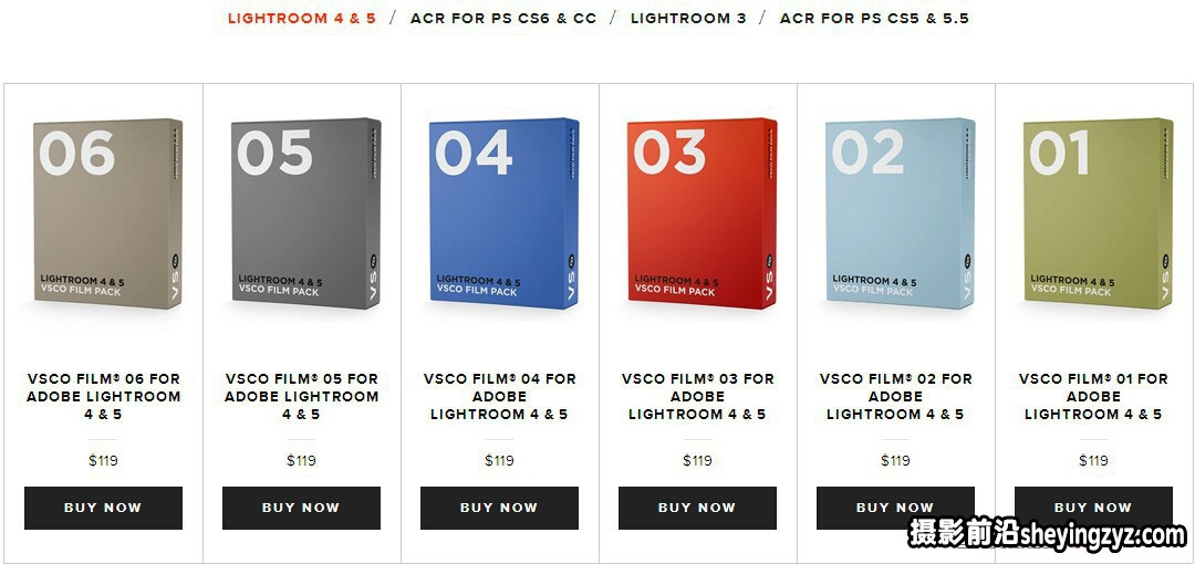 VSCO Film 00-07 for ACR &amp; LR (8套完整版)Lightroom胶片预设