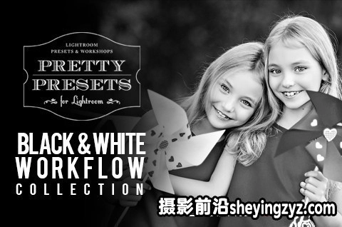 40种经典黑白人像调色Lightroom预设 Black and White Workflow