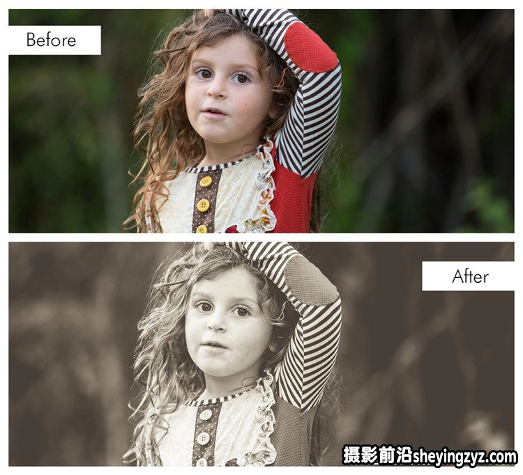 40种经典黑白人像调色Lightroom预设 Black and White Workflow